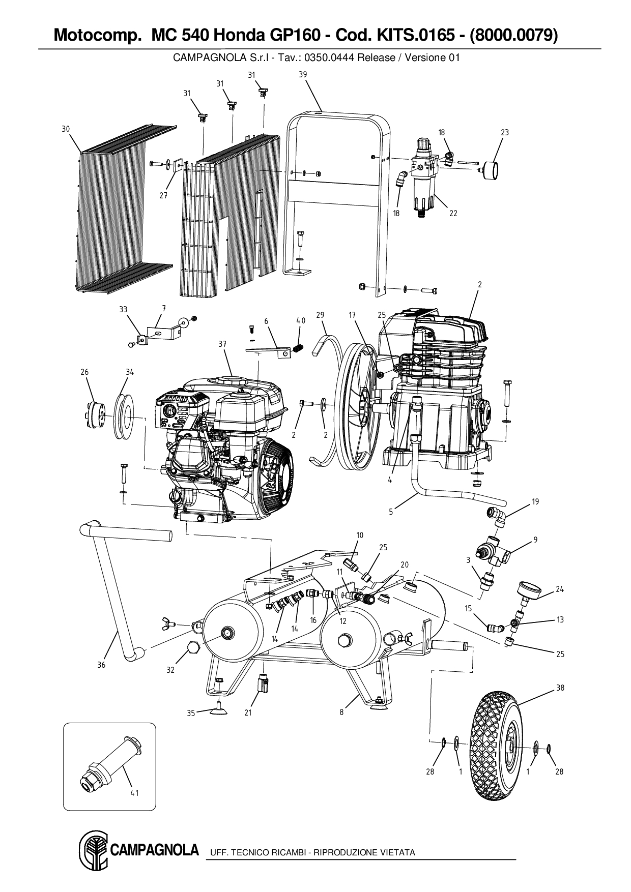 KITS.0165_Motocompressore  MC 540 Honda GP160 – (8000.0079)